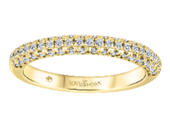 14K Yellow Gold ctw Lab Grown Half Anniversary Diamond Women's Wedding Band