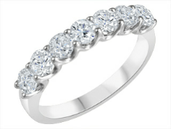 Lab Diamond Wedding Bands  -  Women'