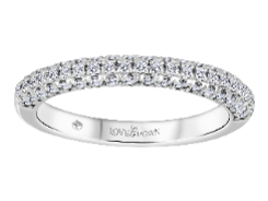 14K White Gold ctw Lab Grown Half Anniversary Diamond Women's Wedding Band