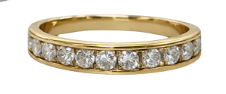 Lab Diamond Wedding Bands  -  Women'