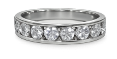 Lab Diamond Wedding Bands  -  Women'