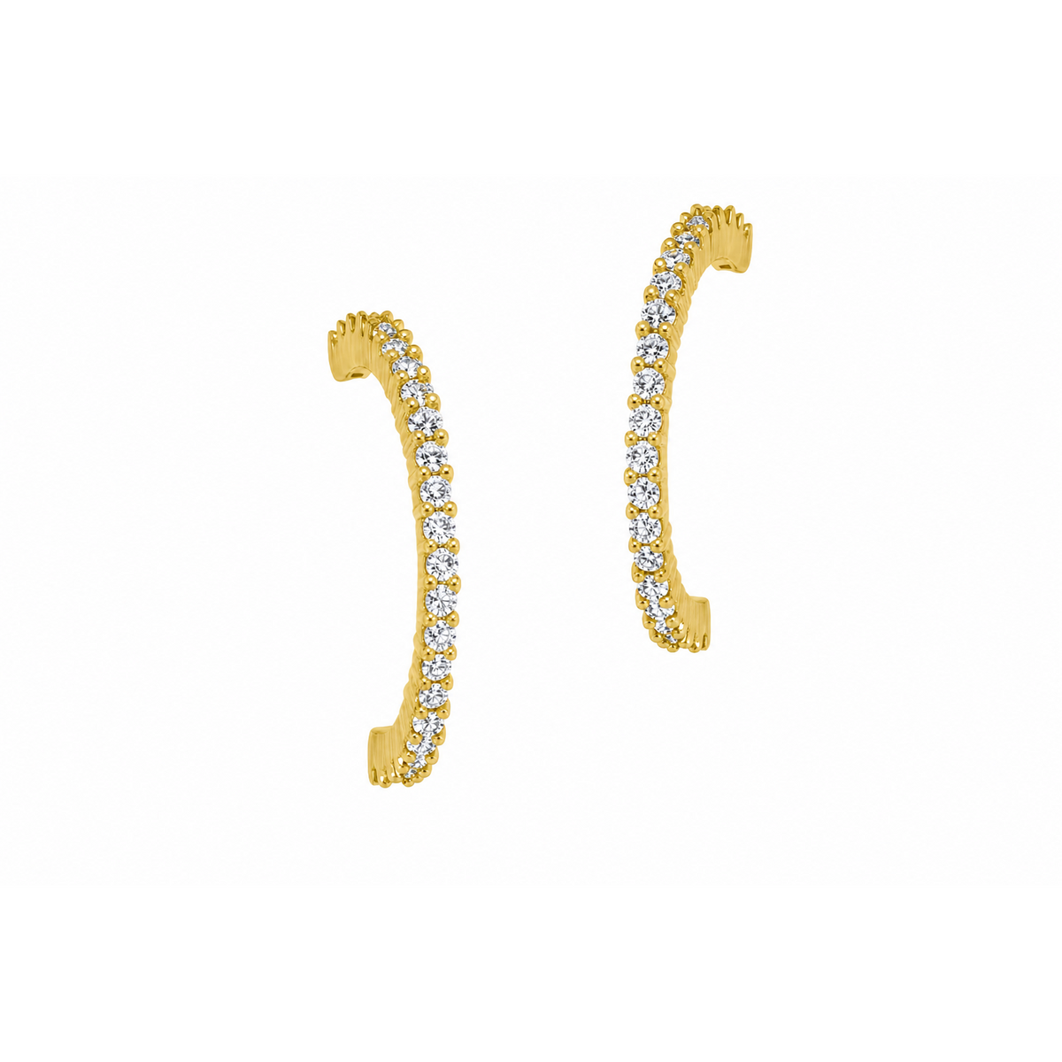 10K Yellow Gold Round 0.45, Lab Grown, Diamond, Earrings
