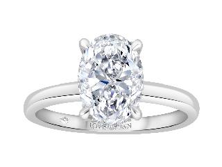 14K Yellow Gold ctw Lab Grown Hidden Halo Diamond Engagement Ring