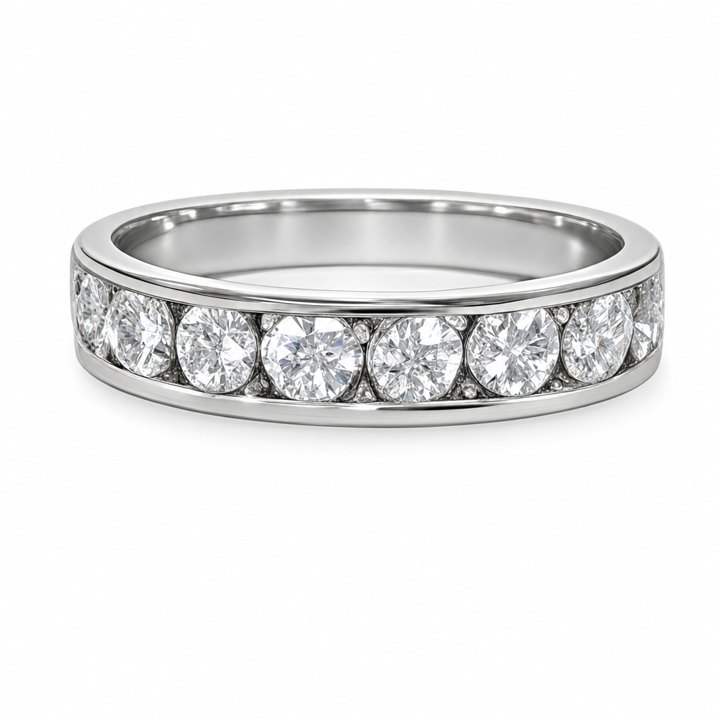 Lab Diamond Wedding Bands  -  Women'