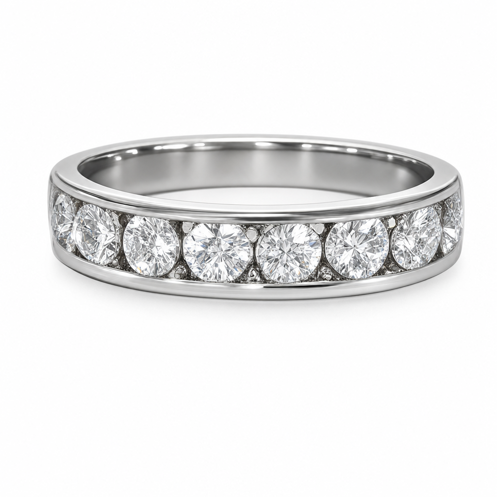 Lab Diamond Wedding Bands  -  Women'