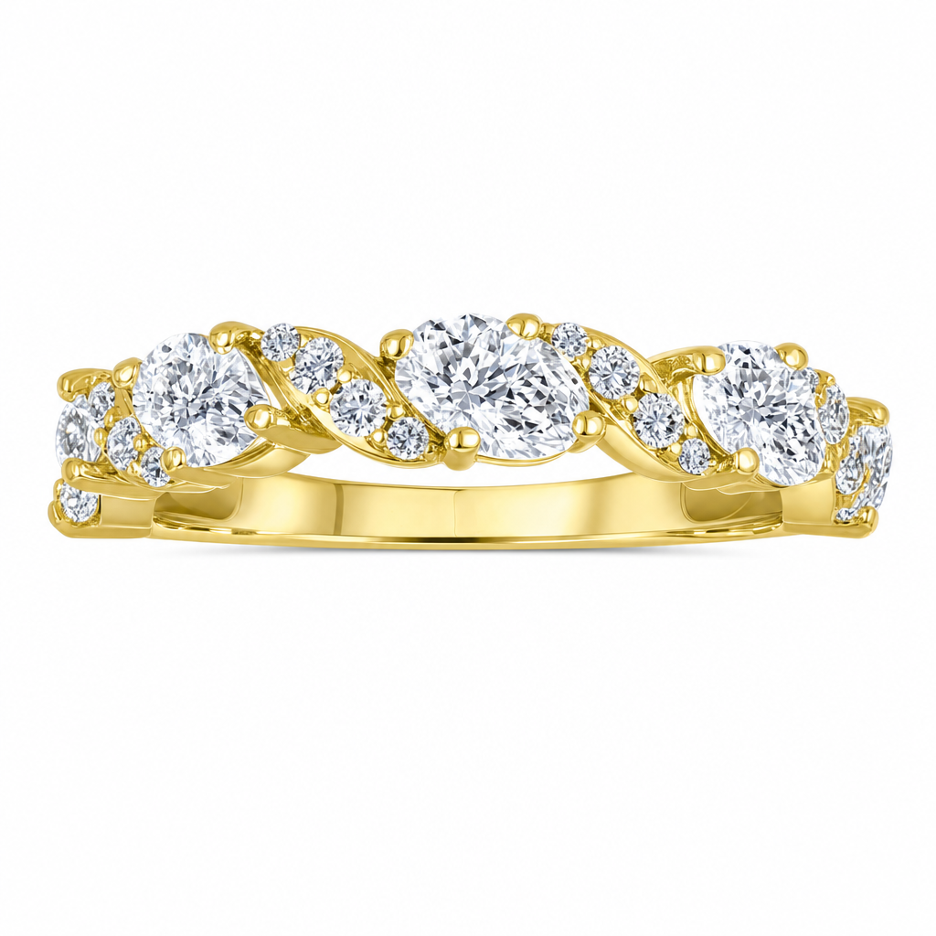 Lab Diamond Wedding Bands  -  Women'